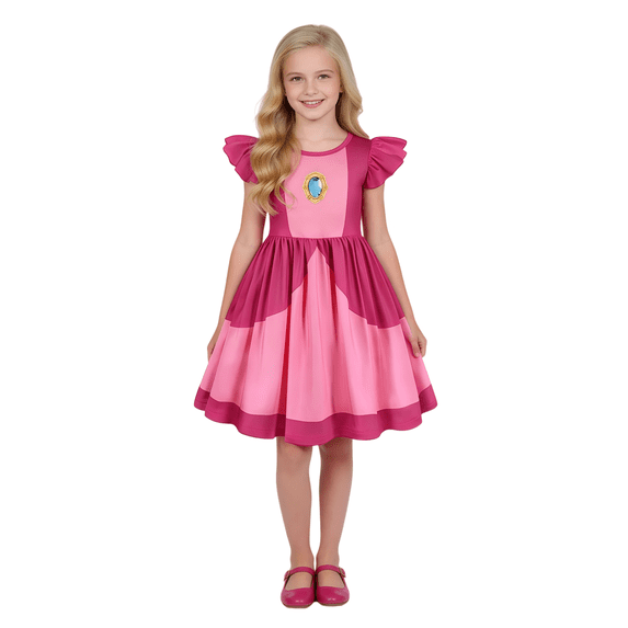 LumiFest Princess Dress for G'irl's Halloween Cosplay Costume Birthday Party Fancy Dress up 3-12 Y