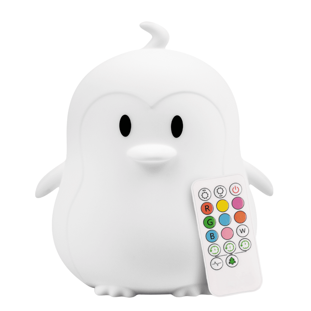 LumiPets By Lumieworld Nursery Nightlight: Penguin-Shaped Baby Nightlight - Rechargeable