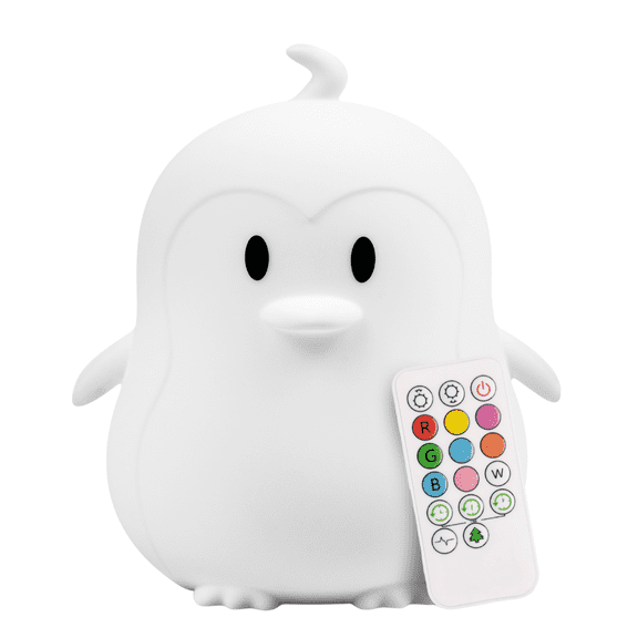 LumiPets By Lumieworld Nursery Nightlight: Penguin-Shaped Baby Nightlight - Rechargeable