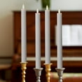 thumbnail image 1 of LumiPur Signature Collection Natural Glow LED Flameless Taper Candles, 1" x 9", Gray Fog, 4-Pack, 1 of 4