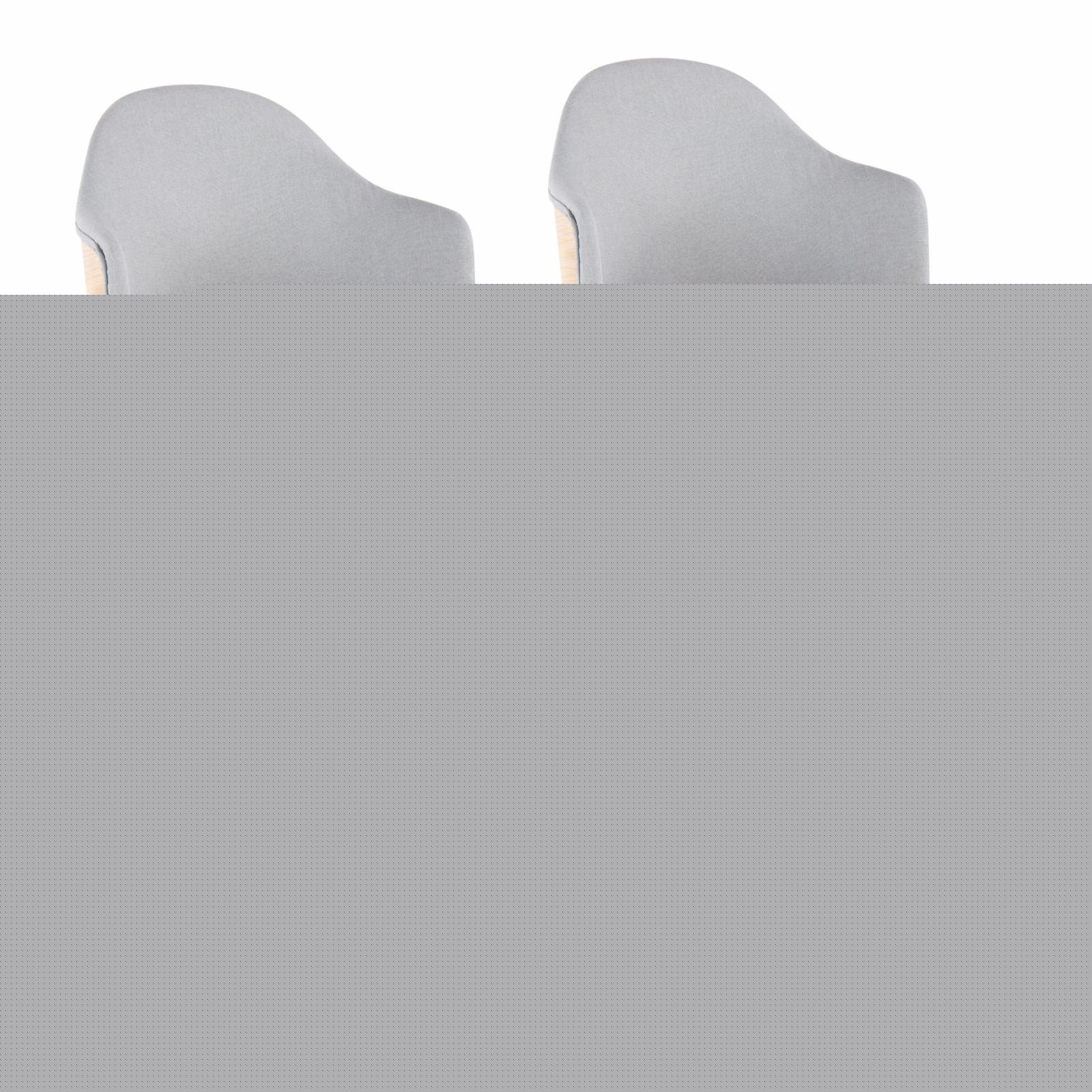 thumbnail image 1 of LumiSource Ahoy 26 in. Natural Base and Back Swivel Polyester Counter Stool - Set of 2, 1 of 8