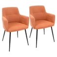 thumbnail image 1 of LumiSource Andrew Contemporary Fabric Dining Chair - Set of 2, 1 of 11
