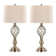 thumbnail image 1 of 29.25" Antique Soft Brass Table Lamp Set of 2, 1 of 5