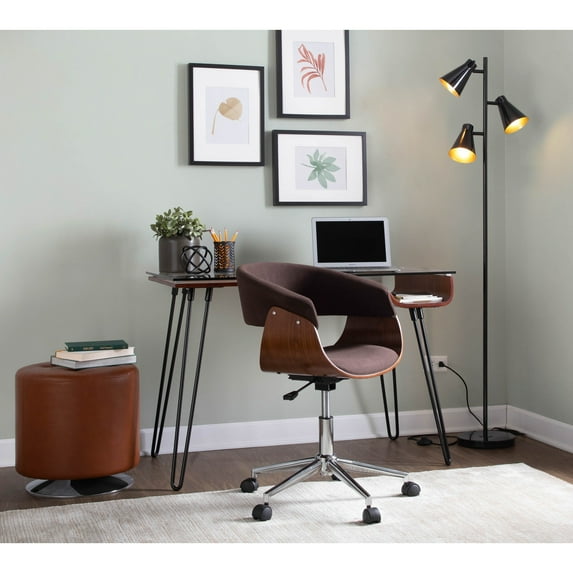 LumiSource Avery Mid-Century Modern Office Desk