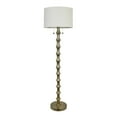 thumbnail image 1 of LumiSource Bamboo 58.5" Metal Floor Lamp Gold Plated/White Shade, 1 of 3