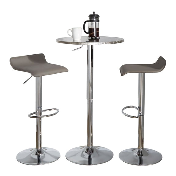 LumiSource Bistro Round-Ale Bar Set - 3 Piece