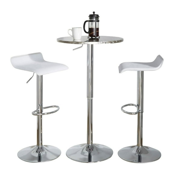 LumiSource Bistro Round-Ale Bar Set - 3 Piece