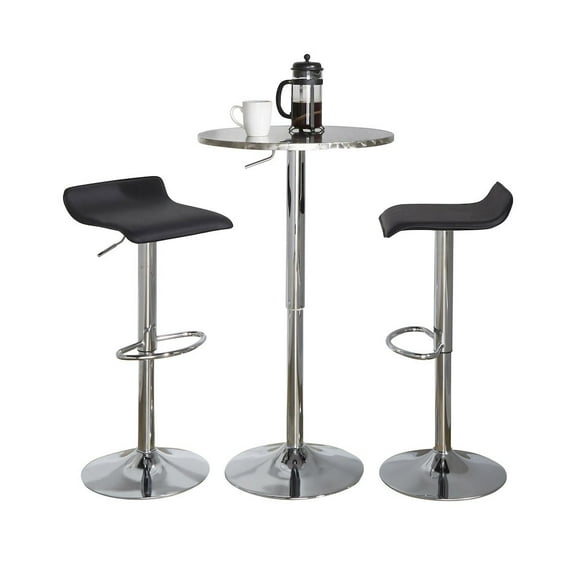 LumiSource Bistro Round-Ale Bar Set - 3 Piece