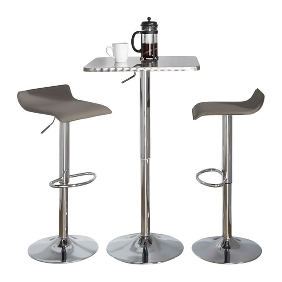 LumiSource Bistro Square-Ale Bar Set - 3 Piece