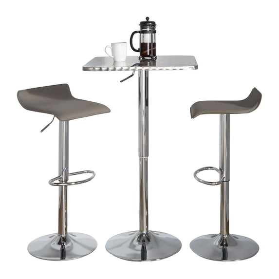 LumiSource Bistro Square-Ale Bar Set - 3 Piece