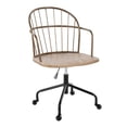 thumbnail image 1 of LumiSource Black Metal, Antique Copper, White Washed Wood Riley Adjustable Office Chair, 1 of 6
