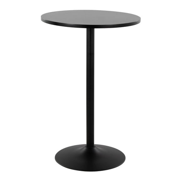 LumiSource Black Metal, Black MDF Pebble 3-Height Table