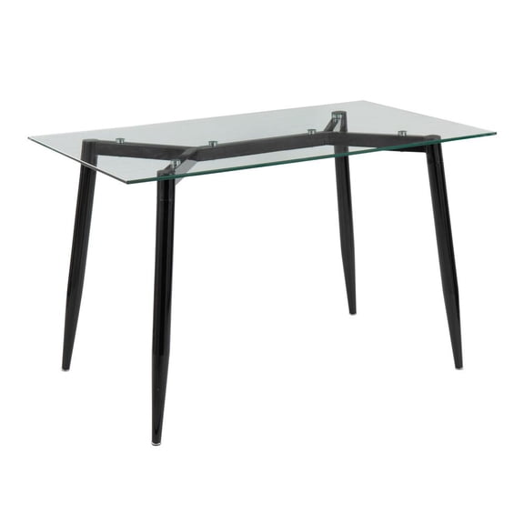 Lumisource Clara Contemporary Table With Black Metal Finish OFD-CLARA BKCL