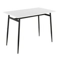 thumbnail image 1 of LumiSource Black Metal, White Wood Marcel Counter Table, 1 of 6