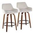 thumbnail image 1 of Daniella Counter Stools for Kitchen Counter in Walnut Wood, Counter Height Chairs, Bar Stools Set of 2, Counter Height Chairs, Bar Stools For Kitchen Island, 1 of 6