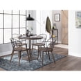 thumbnail image 1 of The Gray Barn  Ellul Dining Chair with Arms (Set of 2) Dark Walnut Wood/Black Metal, 1 of 5