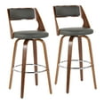 thumbnail image 1 of LumiSource Cecina 30 in. Keyhole Swivel Bar Stool - Set of 2, 1 of 6