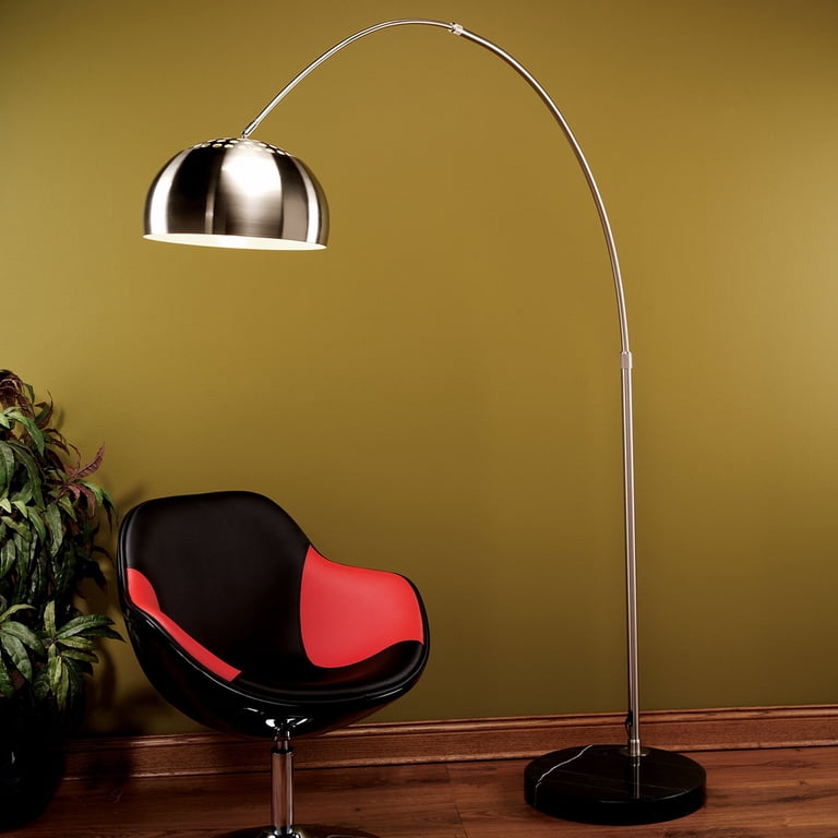 Noah Mid-Century Modern Floor Lamp with Walnut Wood Frame and