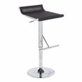 thumbnail image 1 of Mirage Ale Contemporary Adjustable Bar Stool in Chrome and Black Mesh by LumiSource, 1 of 5