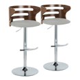 thumbnail image 1 of Cosi Adjustable Bar Stool, Chrome Bar Stools, Bar Chairs, Swivel Bar Stools, Bar Stools Set of 2, 1 of 6