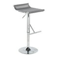thumbnail image 1 of LumiSource Mirage Ale Adjustable Base Swivel Polyester Barstool, 1 of 6
