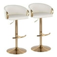 thumbnail image 1 of LumiSource Claire Adjustable Barstool - Set of 2, 1 of 11