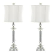 LumiSource Clear Karat 25.5 Crystal Table Lamp - Set of 2
