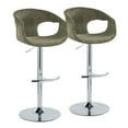 thumbnail image 1 of LumiSource Curva Adjustable Barstool - Set of 2, 1 of 10