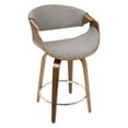 thumbnail image 1 of LumiSource Curvini Mid-Century Modern Counter Stool, 1 of 8