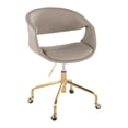 thumbnail image 1 of LumiSource Curvo Upholstered 4-Star Task Chair, 1 of 8