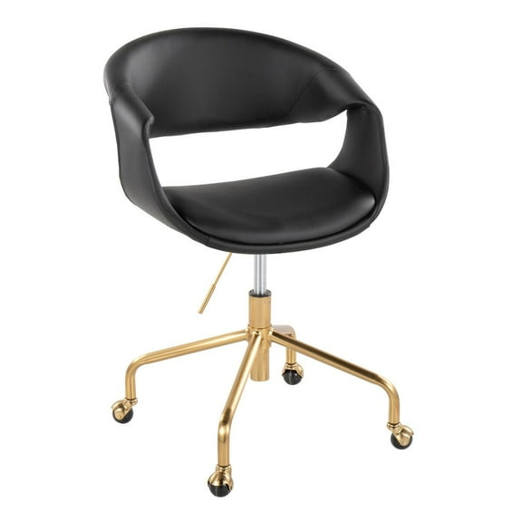 LumiSource Curvo Upholstered 4-Star Task Chair