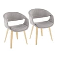 thumbnail image 1 of LumiSource Curvo Upholstered Chair - Set of 2, 1 of 9