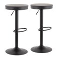 thumbnail image 1 of LumiSource Dakota Bar Stools, Black, Set Of 2 Stools, 1 of 7