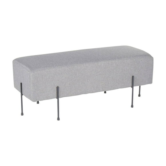 LumiSource Daniella Contemporary Fabric Indoor Bench