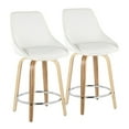 thumbnail image 1 of LumiSource Diana 24" Fixed-Height Counter Stool - Set of  2, 1 of 10