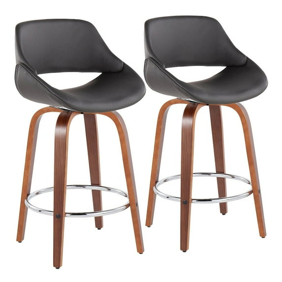 LumiSource Fabrico Fixed-Height Counter Stool - Set of 2