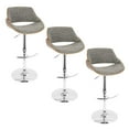 thumbnail image 1 of LumiSource Fabrizzi Adjustable Barstool - Set of 3, 1 of 6