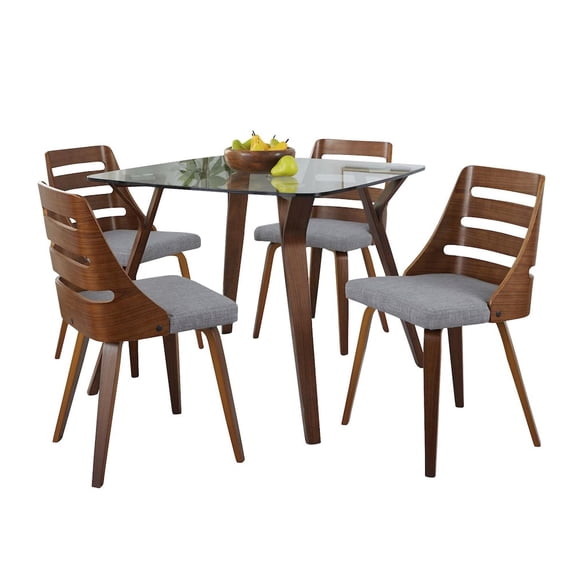 LumiSource Folia-Trevi Square Dining Set - 5 Piece
