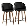 thumbnail image 1 of LumiSource Fran 24" Fixed-Height Counter Stool - Set of 2, 1 of 10