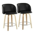 thumbnail image 1 of LumiSource Fran 24" Fixed-Height Counter Stool - Set of 2, 1 of 10