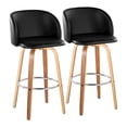 thumbnail image 1 of LumiSource Fran 29" Fixed-Height Barstool - Set of 2, 1 of 10