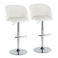 thumbnail image 1 of LumiSource Fran Adjustable Barstool - Set of 2, 1 of 10