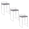 thumbnail image 1 of LumiSource Fuji Stacker 26" Fixed-Height Counter Stool - Set of 3, 1 of 6