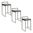 thumbnail image 1 of LumiSource Fuji Stacker 26" Fixed-Height Counter Stool - Set of 3, 1 of 8