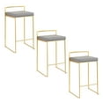 thumbnail image 1 of LumiSource Fuji Stacker 26" Fixed-Height Counter Stool - Set of 3, 1 of 6