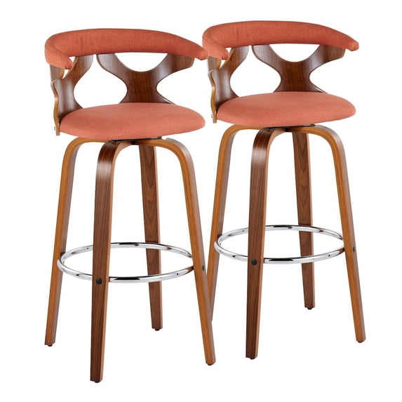 Gardenia 30" Fixed-Height Bar Stool, Bar Chairs, Swivel Bar Stools, Bar Stools Set of 2
