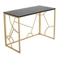 thumbnail image 1 of LumiSource Gold Metal, Black MDF Constellation Desk, 1 of 8
