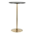 thumbnail image 1 of LumiSource Gold Metal, Black MDF Pebble Dining or Bar Table, 1 of 3