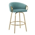 thumbnail image 1 of Lumisource Claire Fixed Height Set Of 2 Counter Stool B26-CLAIRE2 AUVLBU2, 1 of 5