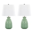 thumbnail image 1 of LumiSource Green Claudia 20" Ceramic Accent Lamp - Set of 2, 1 of 6